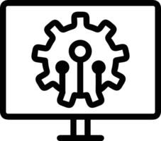 Gear setting symbol icon vector image. Illustration of the industrial wheel mechine mechanism design image