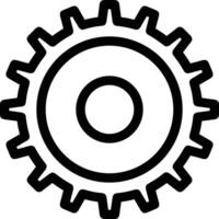 Gear setting symbol icon vector image. Illustration of the industrial wheel mechine mechanism design image