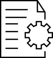 Gear setting symbol icon vector image. Illustration of the industrial wheel mechine mechanism design image