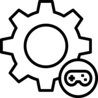 Gear setting symbol icon vector image. Illustration of the industrial wheel mechine mechanism design image