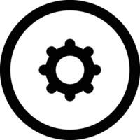 Gear setting symbol icon vector image. Illustration of the industrial wheel mechine mechanism design image