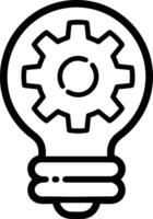 Gear setting symbol icon vector image. Illustration of the industrial wheel mechine mechanism design image