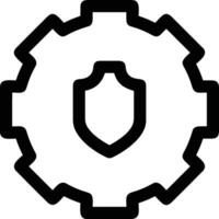 Gear setting symbol icon vector image. Illustration of the industrial wheel mechine mechanism design image