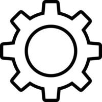 Gear setting symbol icon vector image. Illustration of the industrial wheel mechine mechanism design image