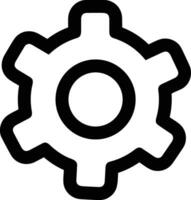 Gear setting symbol icon vector image. Illustration of the industrial wheel mechine mechanism design image