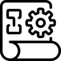 Gear setting symbol icon vector image. Illustration of the industrial wheel mechine mechanism design image