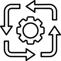 Gear setting symbol icon vector image. Illustration of the industrial wheel mechine mechanism design image