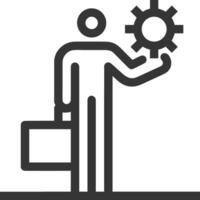 Gear setting symbol icon vector image. Illustration of the industrial wheel mechine mechanism design image