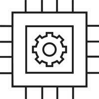 Gear setting symbol icon vector image. Illustration of the industrial wheel mechine mechanism design image