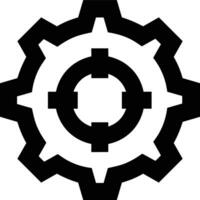 Gear setting symbol icon vector image. Illustration of the industrial wheel mechine mechanism design image