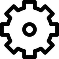 Gear setting symbol icon vector image. Illustration of the industrial wheel mechine mechanism design image