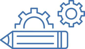 Gear setting symbol icon vector image. Illustration of the industrial wheel mechine mechanism design image