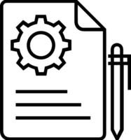 Gear setting symbol icon vector image. Illustration of the industrial wheel mechine mechanism design image