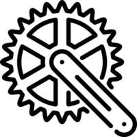 Gear setting symbol icon vector image. Illustration of the industrial wheel mechine mechanism design image