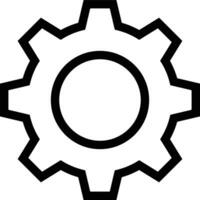 Gear setting symbol icon vector image. Illustration of the industrial wheel mechine mechanism design image