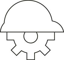 Gear setting symbol icon vector image. Illustration of the industrial wheel mechine mechanism design image
