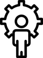 Gear setting symbol icon vector image. Illustration of the industrial wheel mechine mechanism design image