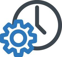 Gear setting symbol icon vector image. Illustration of the industrial wheel mechine mechanism design image