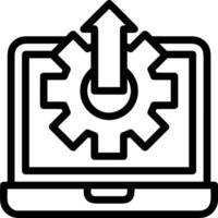 Gear setting symbol icon vector image. Illustration of the industrial wheel mechine mechanism design image