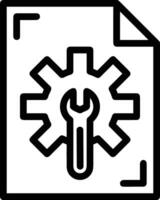 Gear setting symbol icon vector image. Illustration of the industrial wheel mechine mechanism design image