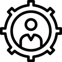 Gear setting symbol icon vector image. Illustration of the industrial wheel mechine mechanism design image