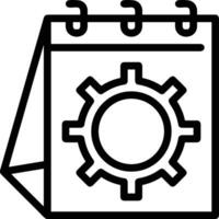 Gear setting symbol icon vector image. Illustration of the industrial wheel mechine mechanism design image