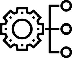 Gear setting symbol icon vector image. Illustration of the industrial wheel mechine mechanism design image