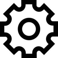 Gear setting symbol icon vector image. Illustration of the industrial wheel mechine mechanism design image