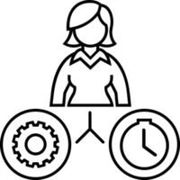 Gear setting symbol icon vector image. Illustration of the industrial wheel mechine mechanism design image