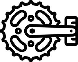 Gear setting symbol icon vector image. Illustration of the industrial wheel mechine mechanism design image