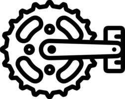 Gear setting symbol icon vector image. Illustration of the industrial wheel mechine mechanism design image