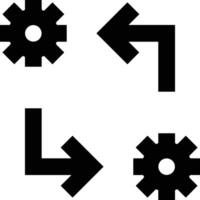 Gear setting symbol icon vector image. Illustration of the industrial wheel mechine mechanism design image