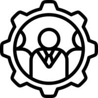 Gear setting symbol icon vector image. Illustration of the industrial wheel mechine mechanism design image