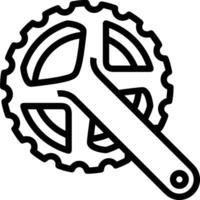 Gear setting symbol icon vector image. Illustration of the industrial wheel mechine mechanism design image