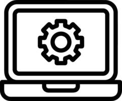 Gear setting symbol icon vector image. Illustration of the industrial wheel mechine mechanism design image
