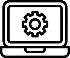 Gear setting symbol icon vector image. Illustration of the industrial wheel mechine mechanism design image