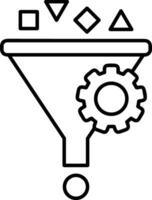 Gear setting symbol icon vector image. Illustration of the industrial wheel mechine mechanism design image