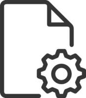 Gear setting symbol icon vector image. Illustration of the industrial wheel mechine mechanism design image