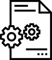 Gear setting symbol icon vector image. Illustration of the industrial wheel mechine mechanism design image