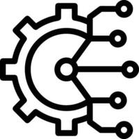 Gear setting symbol icon vector image. Illustration of the industrial wheel mechine mechanism design image