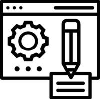 Gear setting symbol icon vector image. Illustration of the industrial wheel mechine mechanism design image