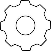 Gear setting symbol icon vector image. Illustration of the industrial wheel mechine mechanism design image