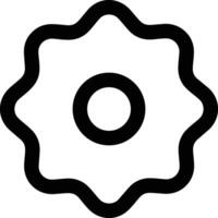 Gear setting symbol icon vector image. Illustration of the industrial wheel mechine mechanism design image
