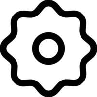 Gear setting symbol icon vector image. Illustration of the industrial wheel mechine mechanism design image