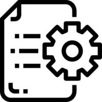 Gear setting symbol icon vector image. Illustration of the industrial wheel mechine mechanism design image