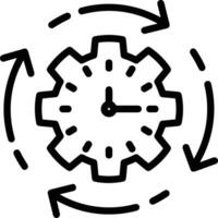 Gear setting symbol icon vector image. Illustration of the industrial wheel mechine mechanism design image