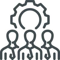 Gear setting symbol icon vector image. Illustration of the industrial wheel mechine mechanism design image