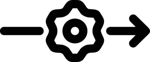 Gear setting symbol icon vector image. Illustration of the industrial wheel mechine mechanism design image