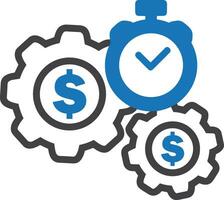 Gear setting symbol icon vector image. Illustration of the industrial wheel mechine mechanism design image