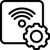 Gear setting symbol icon vector image. Illustration of the industrial wheel mechine mechanism design image